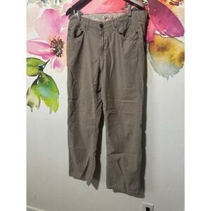 Mossimo Supply Co. Bootcut Jeans, Mens 34W x 32L, Brown Tan Strips Y2k Style